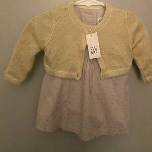 Gap Girls Long Sleeve Dress, sweater, and bloomer pants.